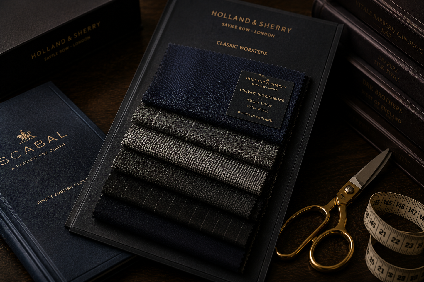 A mill-inspired textile composition for the Vestium NY journal article ‘Solaro Cloth: The Italian Summer Fabric with a History Worth Knowing’.