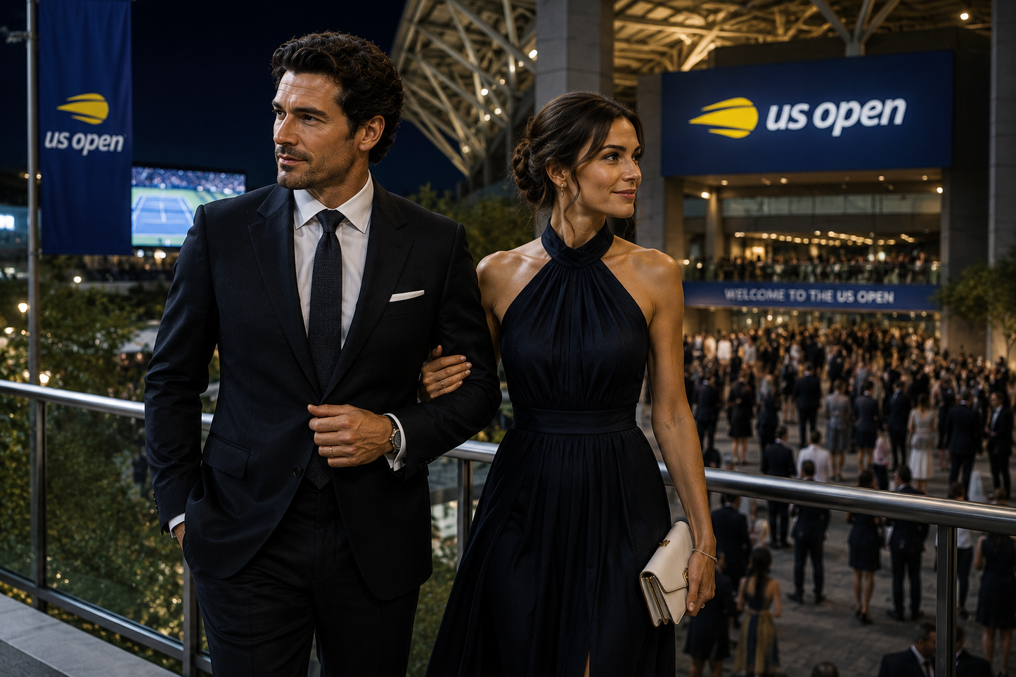 A luxury evening event / US Open for the Vestium NY journal article ‘What to Wear to the US Open’.