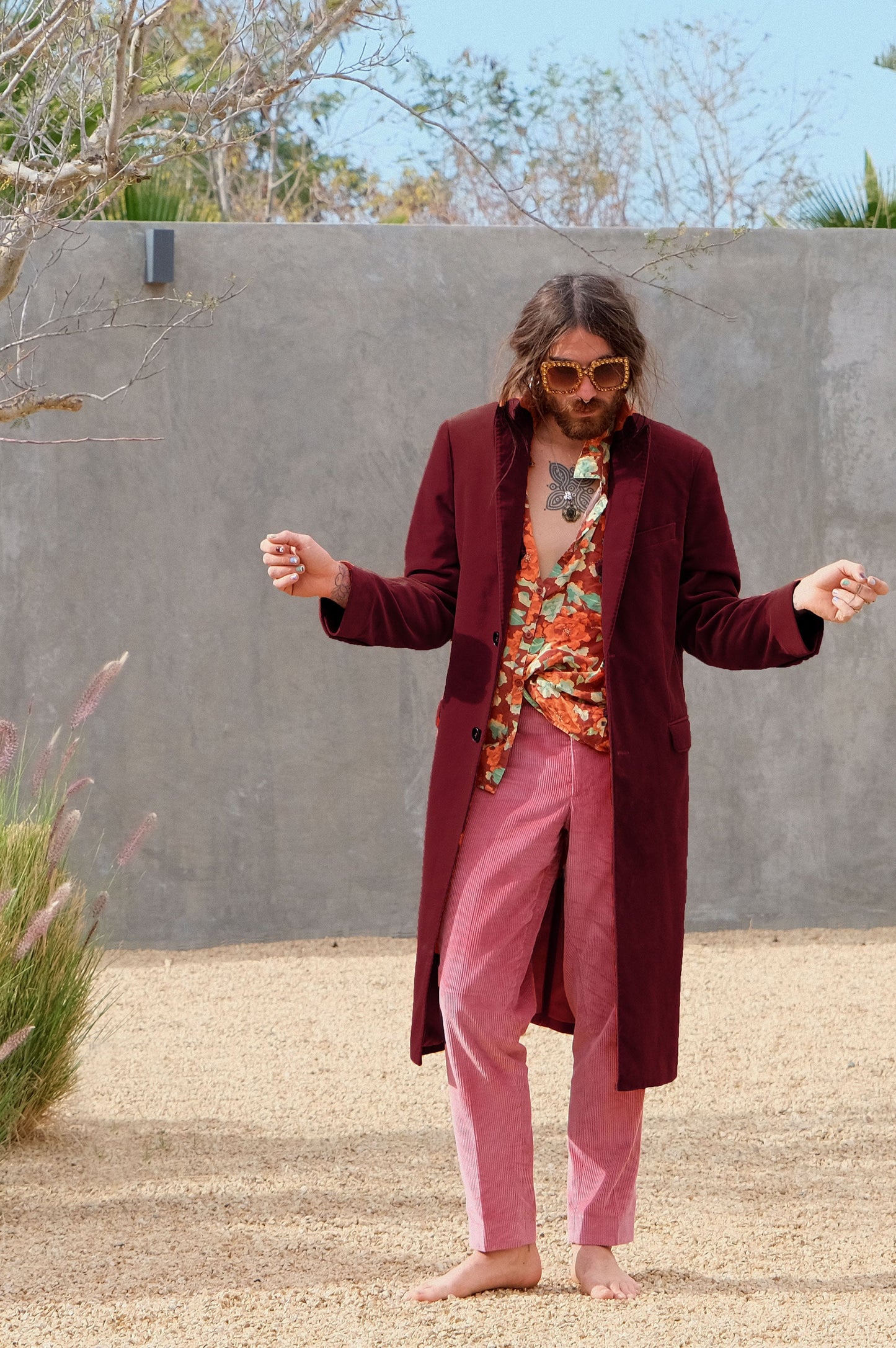 
                  
                    Burgundy Velvet Coat - - Artwork by Yoshitaka Amano
                  
                