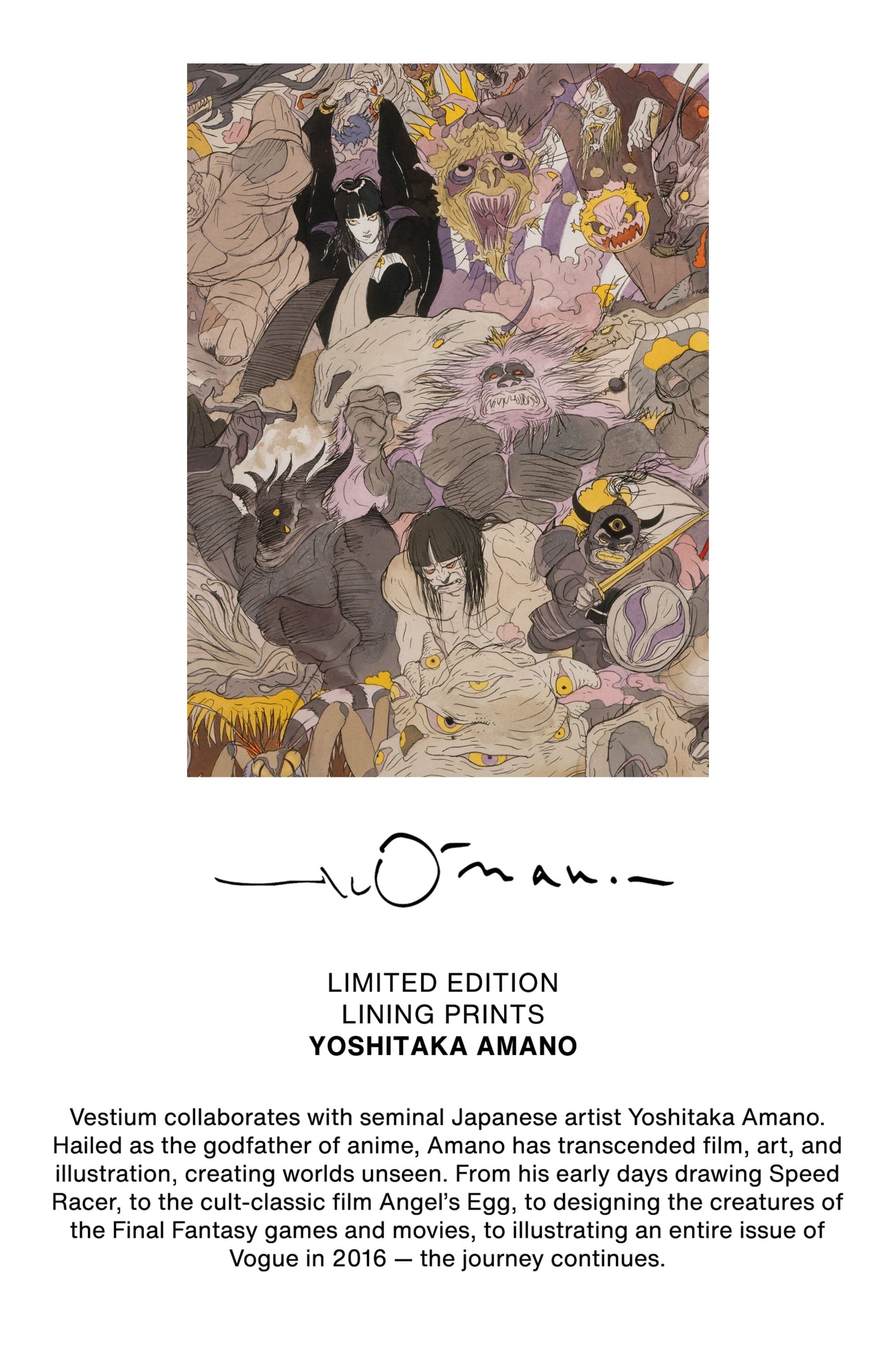 
                  
                    Burgundy Velvet Coat - - Artwork by Yoshitaka Amano
                  
                