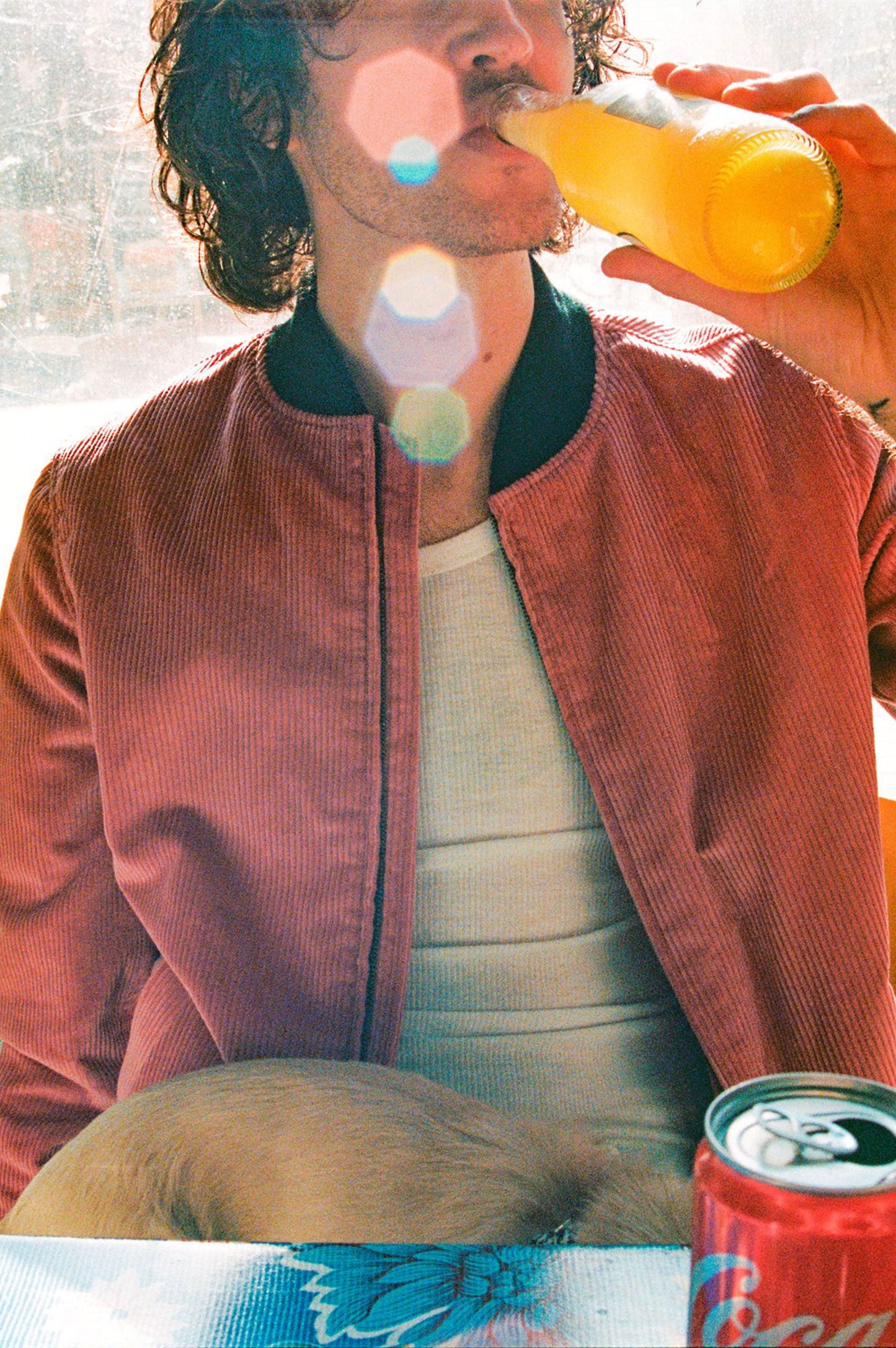 
                  
                    Rose Velvet Corduroy Bomber - Artwork by Bret Lopez
                  
                