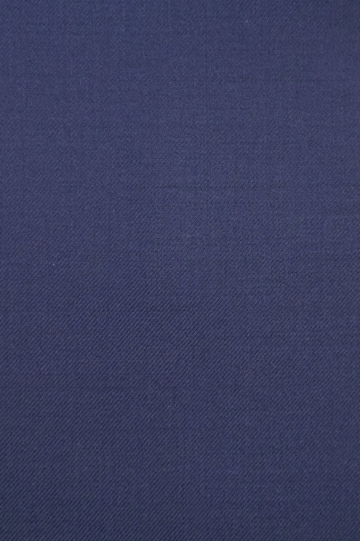 
                  
                    Luxury navy blue wool suit fabric swatch made in Italy
                  
                