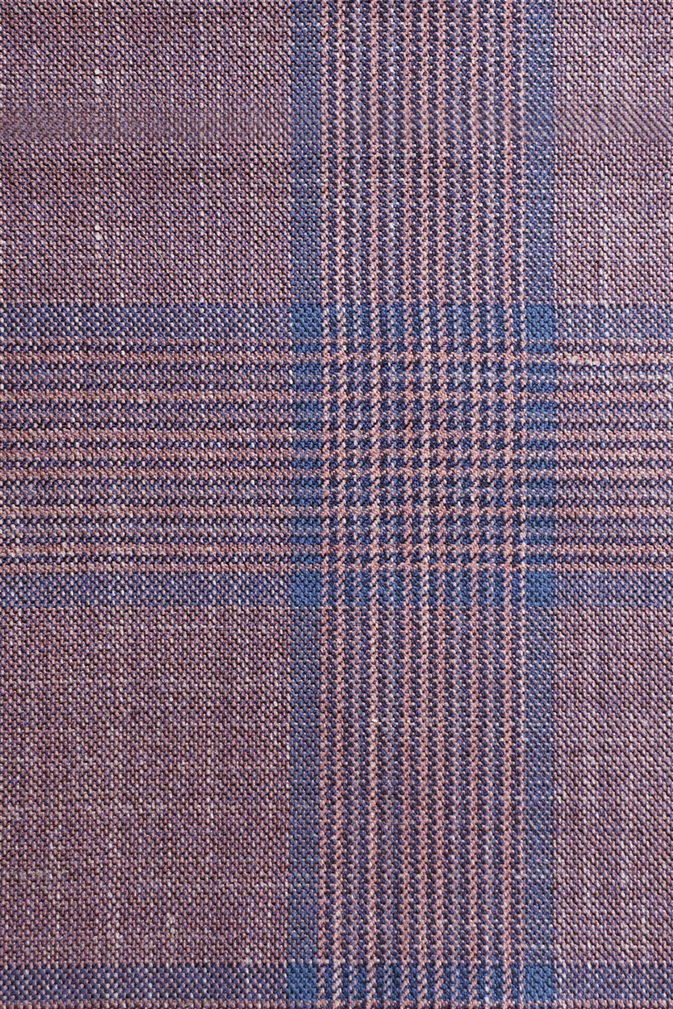 
                  
                    Purple Plaid Wool Silk Linen Suit Fabric Swatch Made in Italy
                  
                